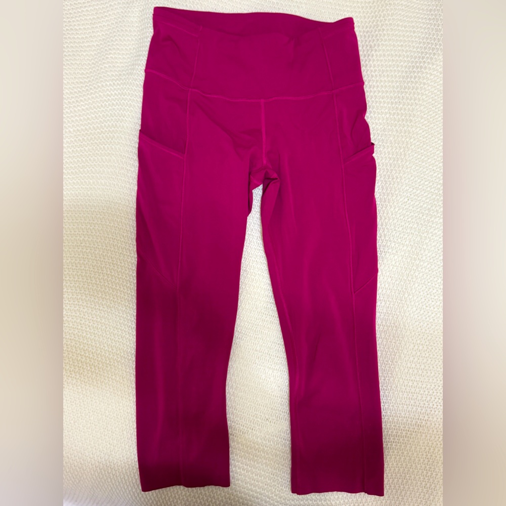 Lululemon Fast and Free High Rise 19” Crop Leggings - Picture 2 of 2